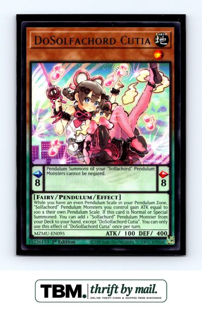2026 Yugioh #MZMU-EN095 DoSolfachord Cutia