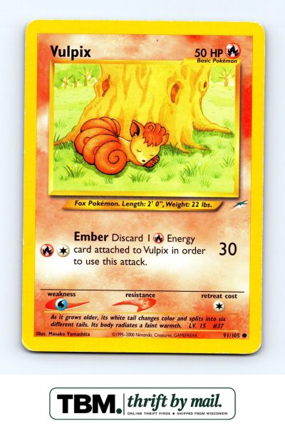 2002 Pokemon Neo Destiny #091/105 Vulpix