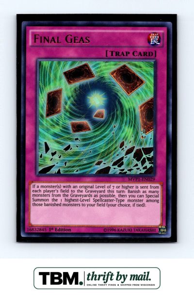 2016 Yugioh #MVP1-EN029 Final Geas Foil