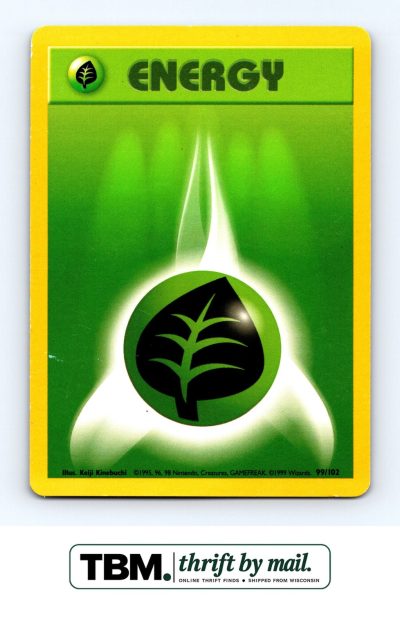 1999 Pokemon Base Set #099/102 Grass Energy