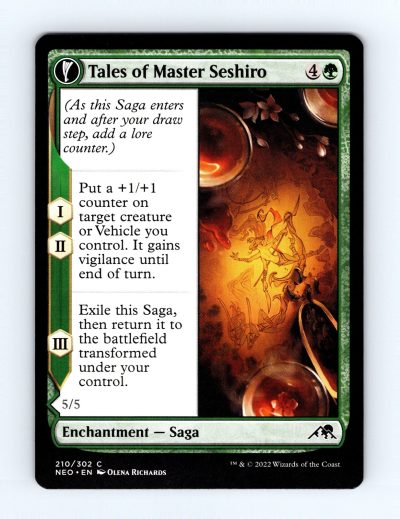 2022 Magic the Gathering Kamigawa: Neon Dynasty #210 Tales of Master Seshiro
