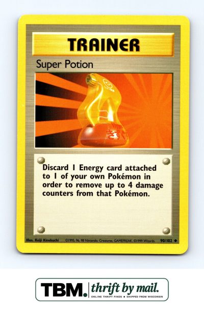 1999 Pokemon Base Set #090/102 Super Potion