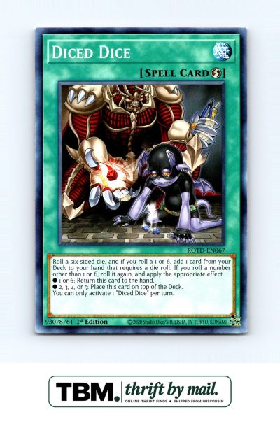 2020 Yugioh #ROTD-EN067 Diced Dice