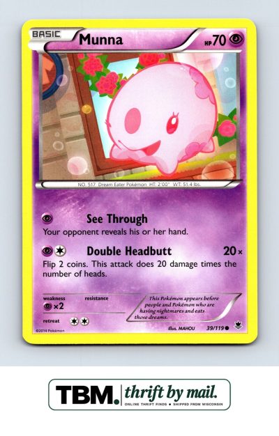 2014 Pokemon XY - Phantom Forces #39/119 Munna