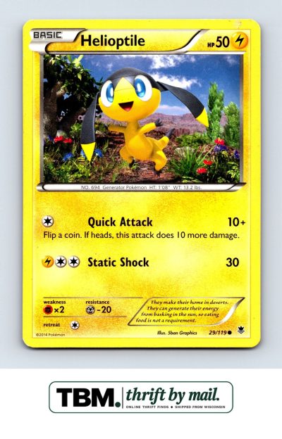 2014 Pokemon XY - Phantom Forces #29/119 Helioptile (29)