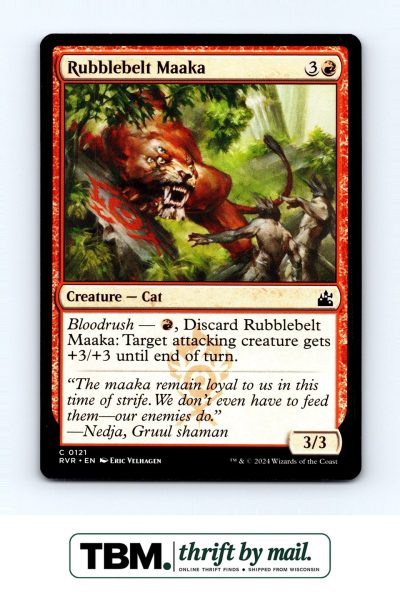2024 Magic the Gathering Ravnica Remastered #121 Rubblebelt Maaka