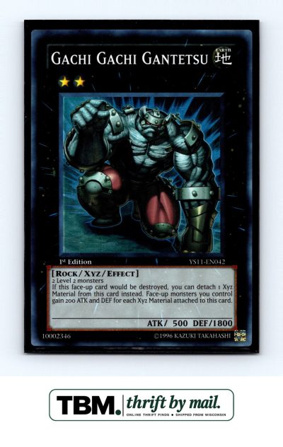 2011 Yugioh #YS11-EN042 Gachi Gachi Gantetsu Foil