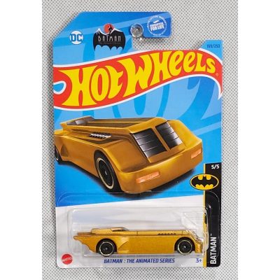 Hot Wheels 2023 HW Batman Series 5/5 Gold Batman: The Animated Series Diecast Car