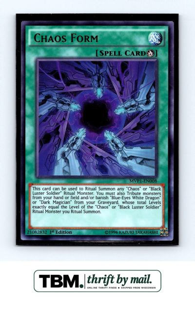 2016 Yugioh #MVP1-EN008 Chaos Form Foil