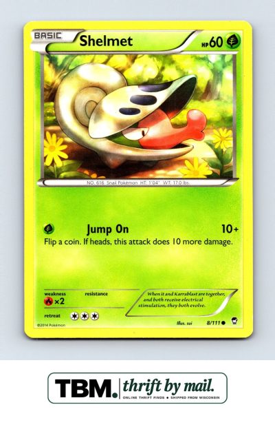 2014 Pokemon XY - Furious Fists #8/111 Shelmet