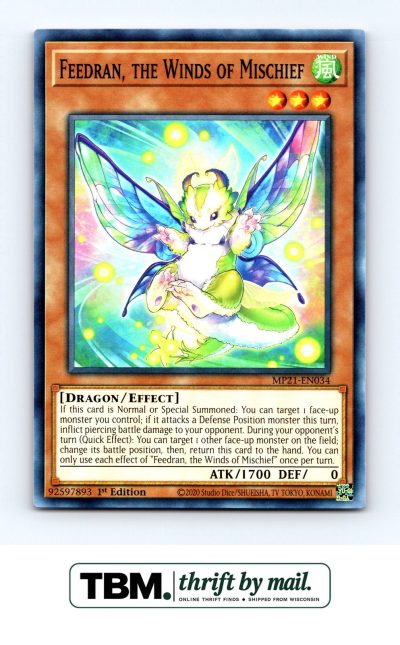 2021 Yugioh #MP21-EN034 Feedran, the Winds of Mischief