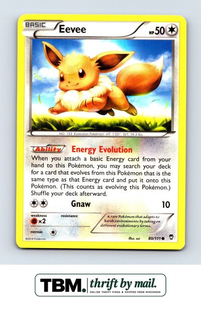 2014 Pokemon XY - Furious Fists #80/111 Eevee