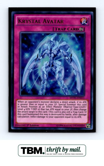 2016 Yugioh #MVP1-EN011 Krystal Avatar Foil