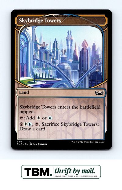 2022 Magic the Gathering Streets of New Capenna #354 Skybridge Towers (Showcase)