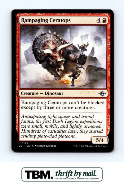 2023 Magic the Gathering The Lost Caverns of Ixalan #162 Rampaging Ceratops