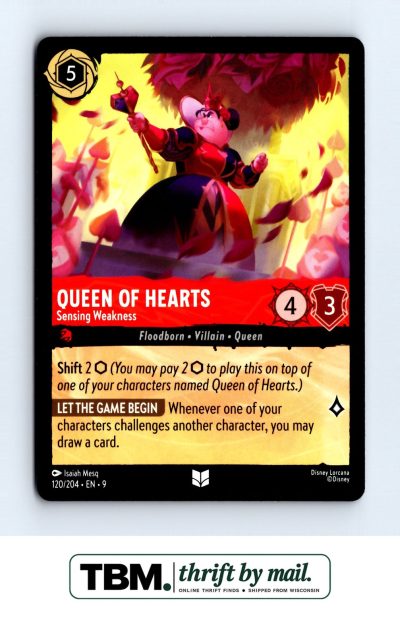 2023 Disney Lorcana Rise of the Floodborn #120/204 Queen of Hearts