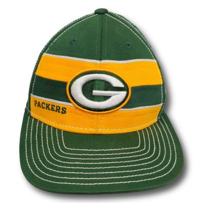 Vintage Reebok Green Bay Packers L/XL Stretch Fit Hat Cap