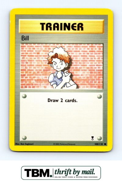 2002 Pokemon Legendary Collection #108/110 Bill