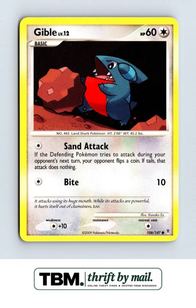 2009 Supreme Victors #106/147 Gible