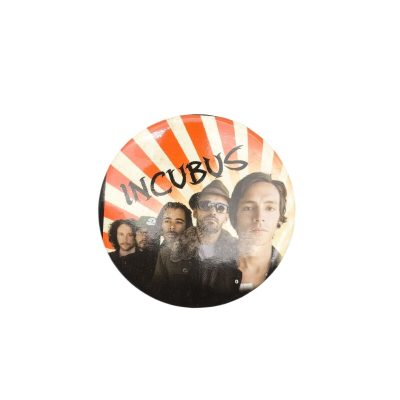 Vintage Incubus 1980s Rock Pinback Button Pin