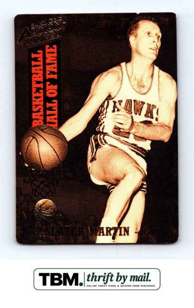1993 Topps Action Packed Hall of Fame #23G Slater Martin Hawks 24k Gold