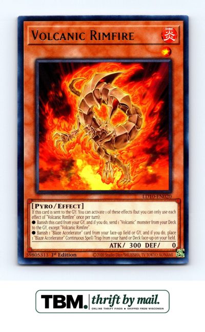 2023 Yugioh #LD10-EN020 Volcanic Rimfire