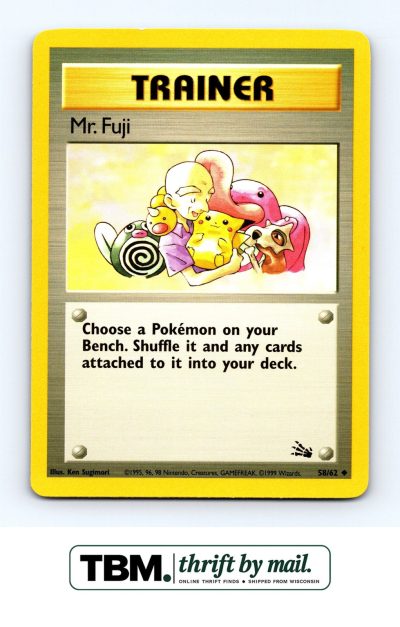 1999 Pokemon Fossil #58/62 Mr. Fuji