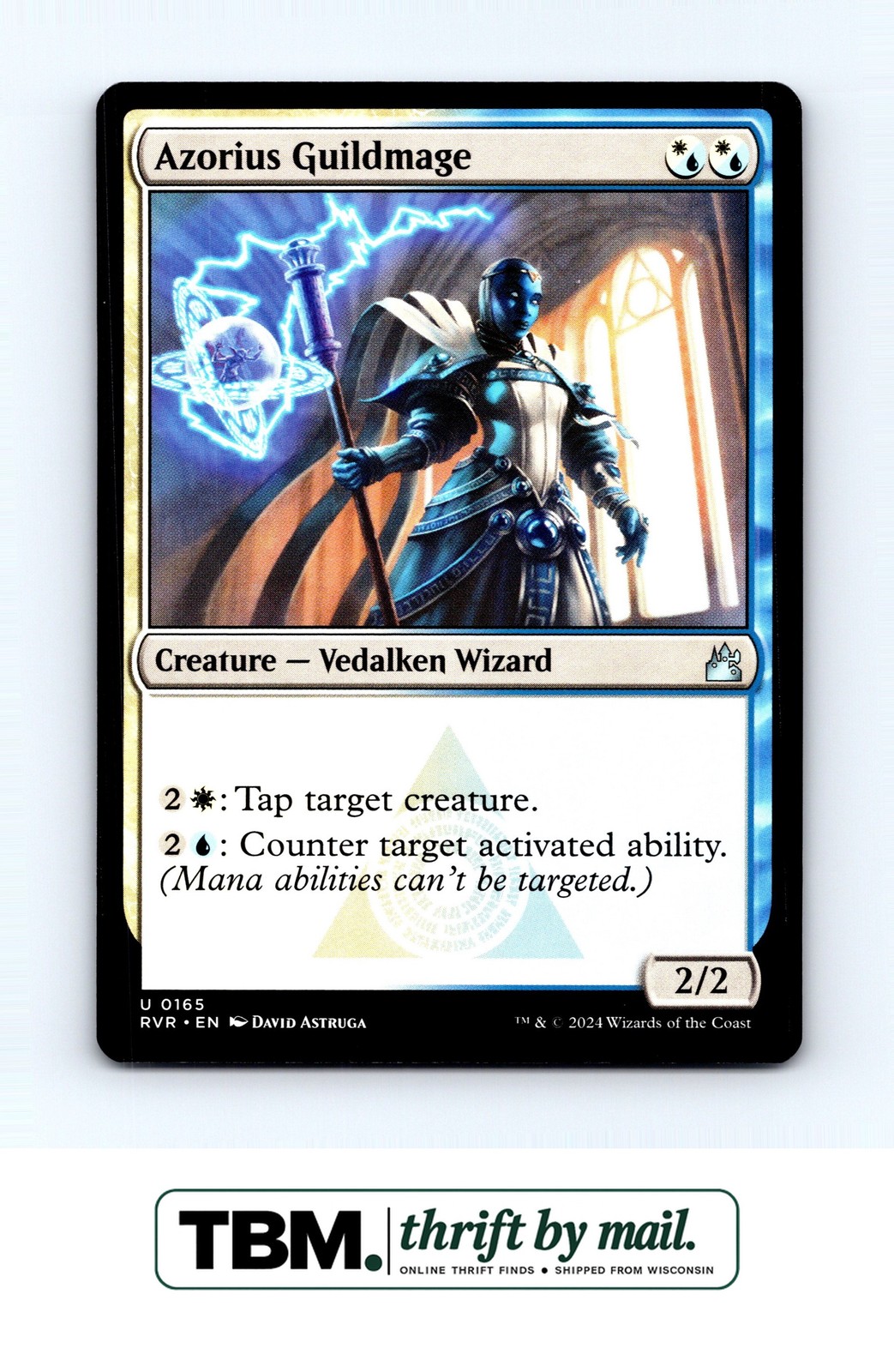 2024 Magic: The Gathering Ravnica Remastered #165 Azorius Guildmage
