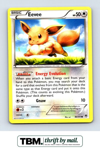 2014 Pokemon XY - Furious Fists #80/111 Eevee