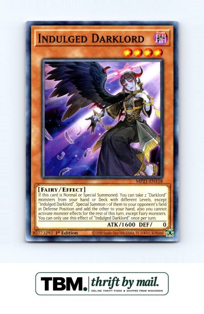 2021 Yugioh #MP21-EN118 Indulged Darklord