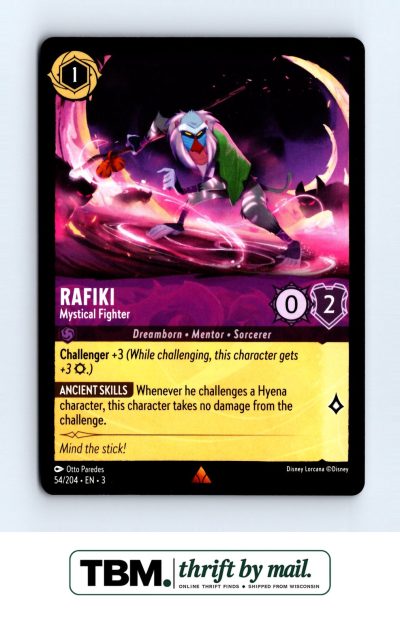 2024 Disney Lorcana Into the Inklands #54/204 Rafiki