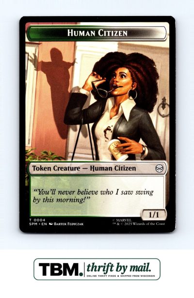 2025 Magic the Gathering Marvel's Spider-Man #4 / 7 Human Citizen / Token