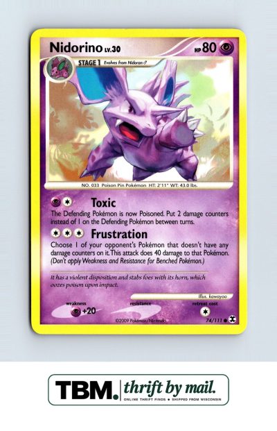 2009 Pokemon Rising Rivals #74/111 Nidorino