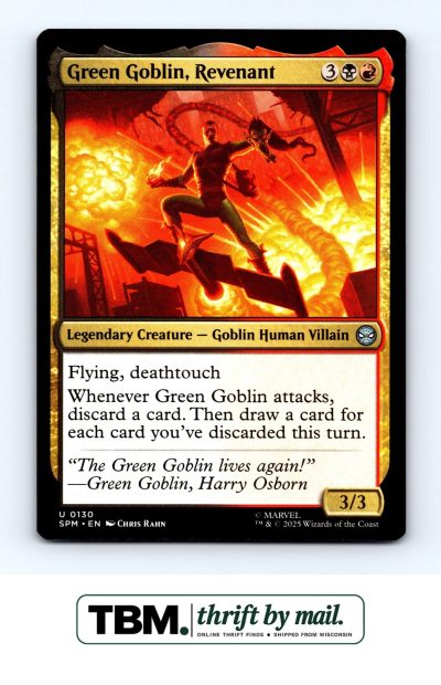 2025 Magic the Gathering Marvel's Spider-Man #130 Green Goblin, Revenant