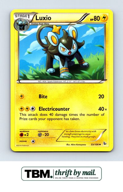 2014 Pokemon XY - Flashfire #33/106 Luxio