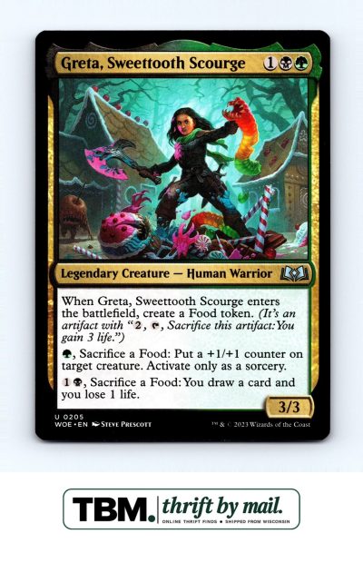 2023 Magic the Gathering Wilds of Eldraine #205 Greta, Sweettooth Scourge