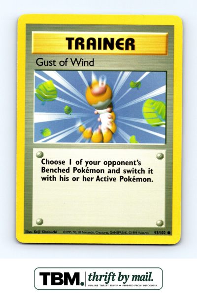 1999 Pokemon Base Set #093/102 Gust of Wind