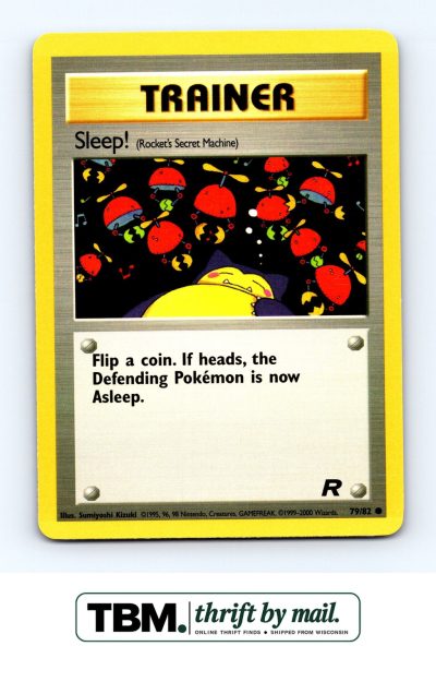 2000 Pokemon Team Rocket #79/82 Sleep! (Rocket's Secret Machine)