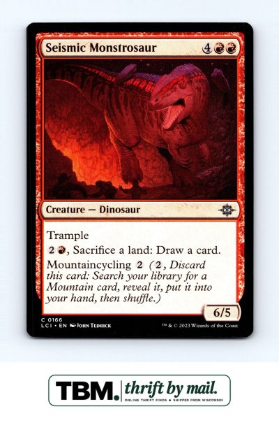 2023 Magic the Gathering The Lost Caverns of Ixalan #166 Seismic Monstrosaur