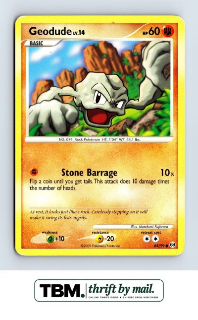 2009 Pokemon Arceus #65/99 Geodude