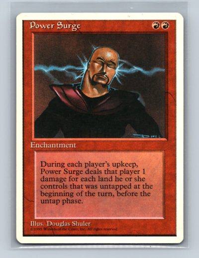 Magic: The Gathering Power Surge Fourth Edition Red Enchantment Card