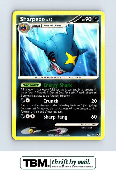 2009 Pokemon Rising Rivals #49/111 Sharpedo