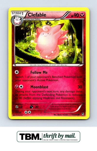 2014 Pokemon XY - Furious Fists #71/111 Clefable