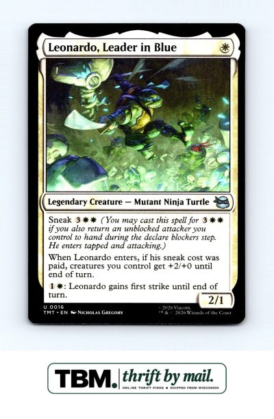 2026 Magic the Gathering Teenage Mutant Ninja Turtles #16 Leonardo, Leader Blue