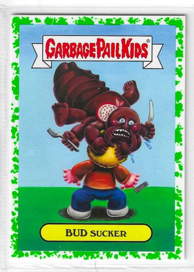 2017 Garbage Pail Kids Adam-Geddon Series 1 Bud Sucker #4b Puke Green
