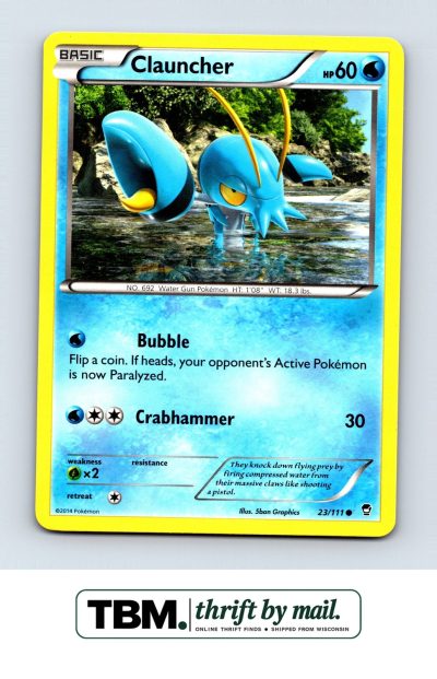2014 Pokemon XY - Furious Fists #23/111 Clauncher