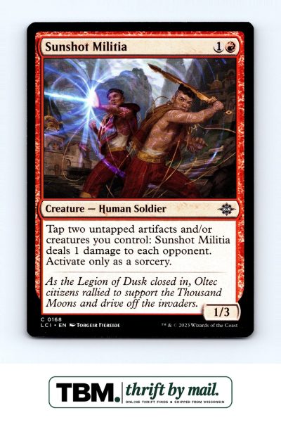 2023 Magic the Gathering The Lost Caverns of Ixalan #168 Sunshot Militia