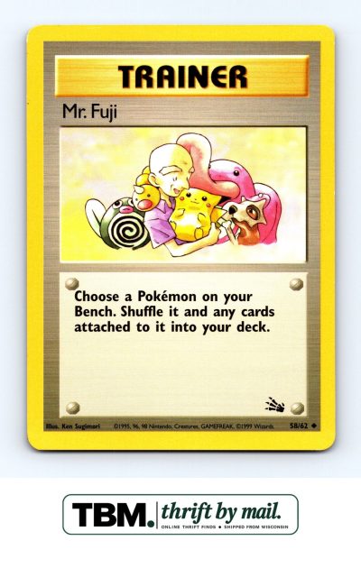 1999 Pokemon Fossil #58/62 Mr. Fuji
