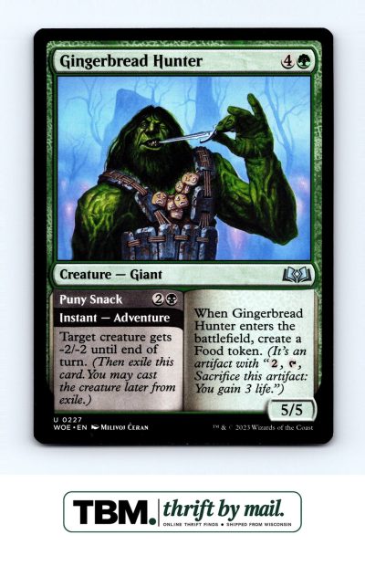 2023 Magic the Gathering Wilds of Eldraine #227 Gingerbread Hunter