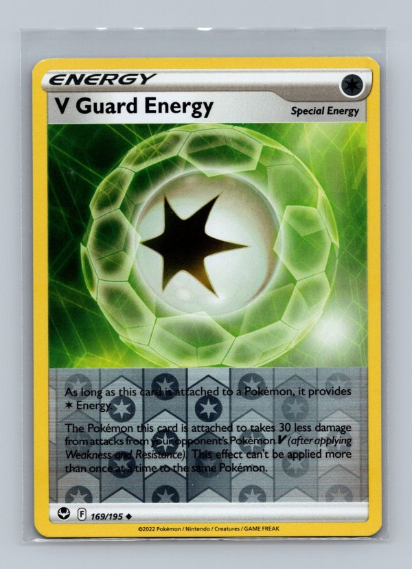 V Guard Energy 169/195 Silver Tempest Pokemon TCG Reverse Holo Foil EXCELLENT